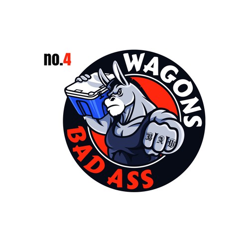 Bad Ass Wagons logo to appeal to outdoor enthusiasts