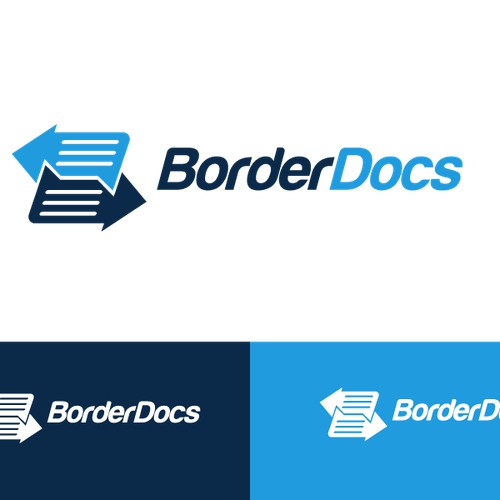 Create a logo for BorderDocs - a helpful website for transportation companies