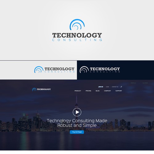 Technology Consulting - Logo and Website Template