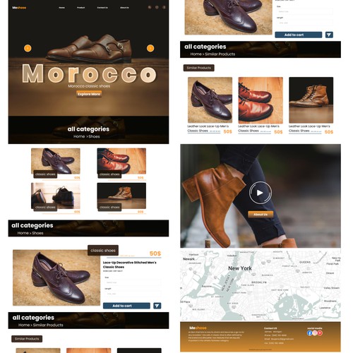 Morocco Classic Shoes Ui Website