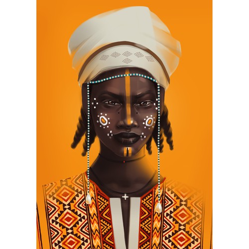 portrait of african woman
