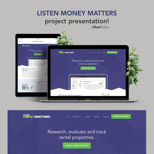 Create a startup-y, minimalistic, clear landing page and accompanying feature pages.