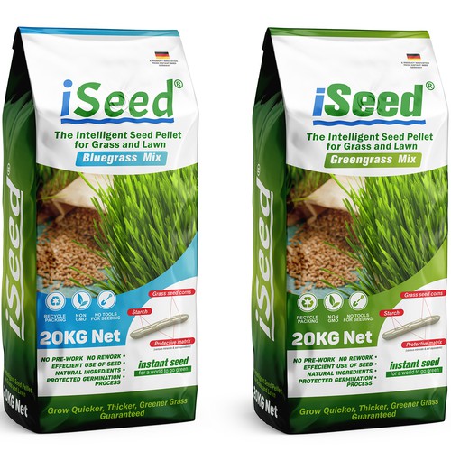 Packing iSeed Glass and Lawn Pellets