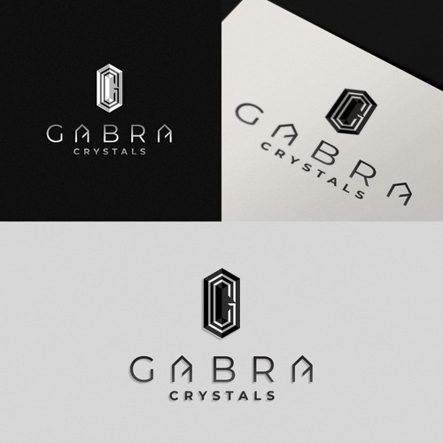 elegant logo for crystals