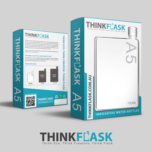 Elegant Logo and packaging for ThinkFlask