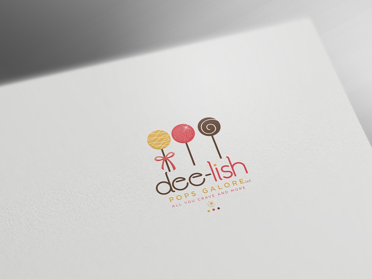 Create the next logo for Dee-lish Pops Galore, LLC