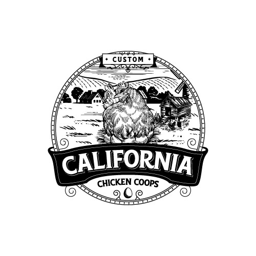 California Chicken Coops Logo Design