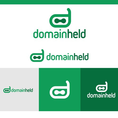 Flat Logo Design for a German Domain Provider