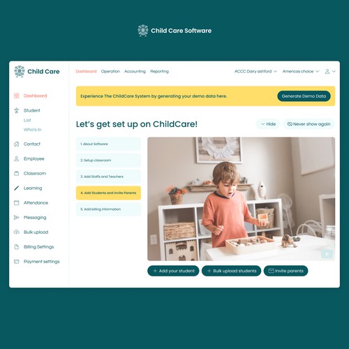 Child care platform