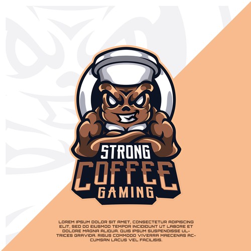 Strong Coffee Gaming Esports Logo Design