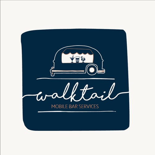 Airy logo for mobile cocktail bar