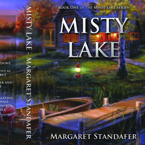 Create a cover for the romance novel Misty Lake