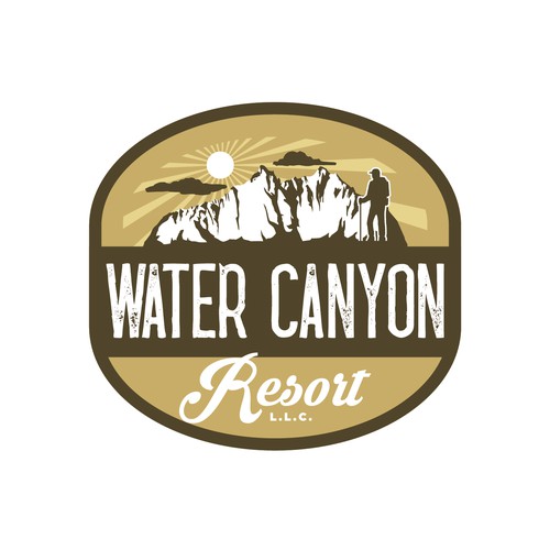 Cabin resort logo design