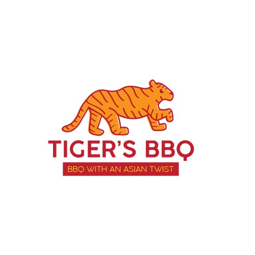 Tiger Mascot for Asian American BBQ