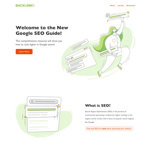 SEO Landing Page Design