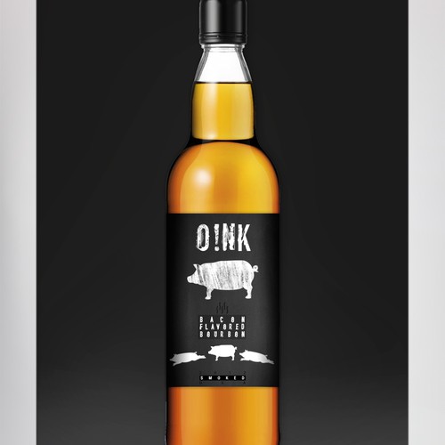 Bacon Flavored Bourbon Packaging & Label re-Design