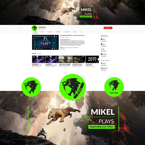 Youtube cover and DP for MikelPlays
