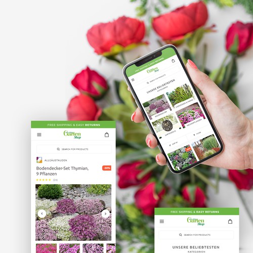 Redesign shop - mobile version