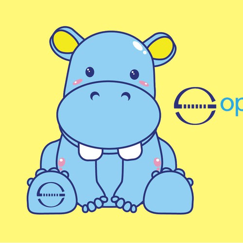 hippo mascot fo healthcare