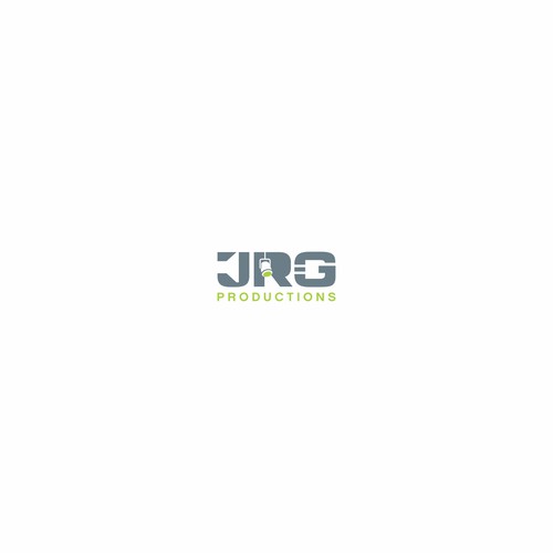 Negative space logo concept for JRG