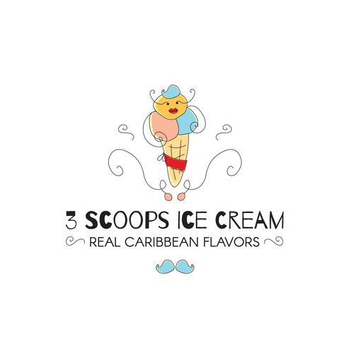Sweet ice cream logo