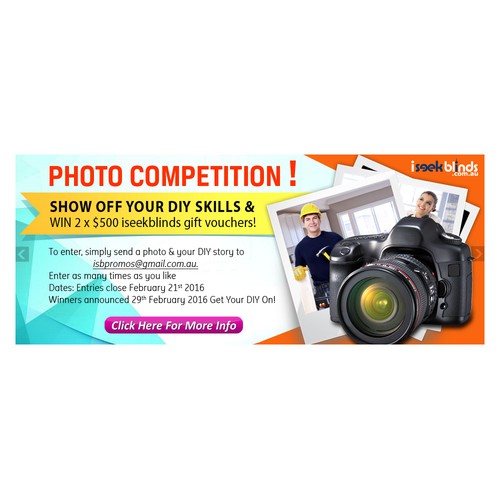 A photo competition banner