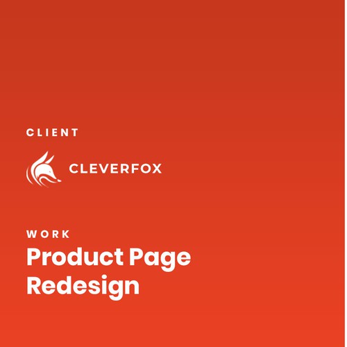 Product Page re-design for Planner company Cleverfox
