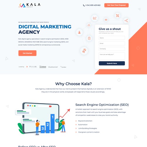 Landing Page for Digital Marketing Agency