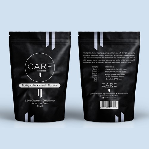 CARE Shoe Cleaner Packaging