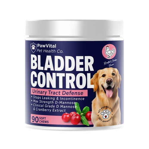 Label Design for a Dog's Bladder Health Product