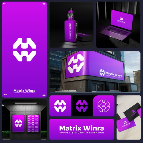 Matrix Winrais Logo Design