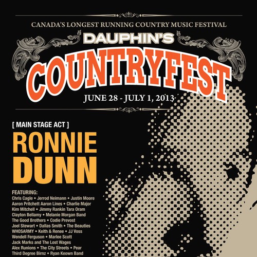 Dauphin's Countryfest needs a new POSTER CONCEPT