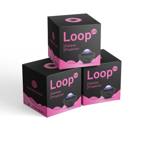 Packaging design for LOOP GALAXY PROJECTOR