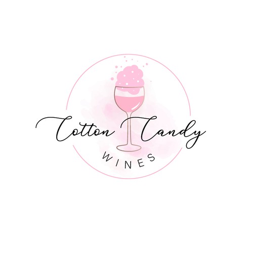 Logo for cotton candy wines