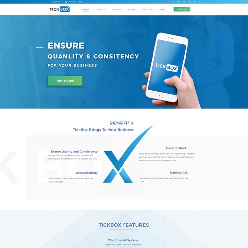 Website for technology platform