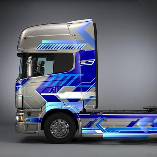 Vehicle graphics design for Scania truck wanted