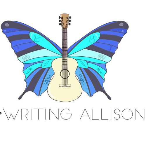 a feminine logo for music writer 