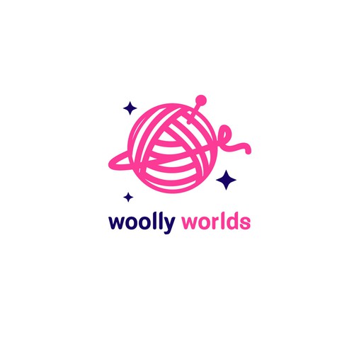 Woolly Worlds logo design