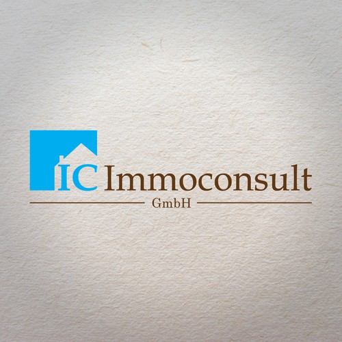 Luxurious logo concept for IC Immoconsult