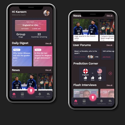 Football fans app