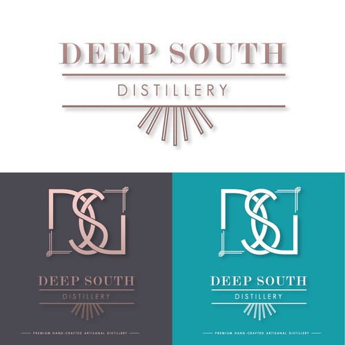 Logo for a craft distillery specialising in white spirits - gin, vodka, schnapps.