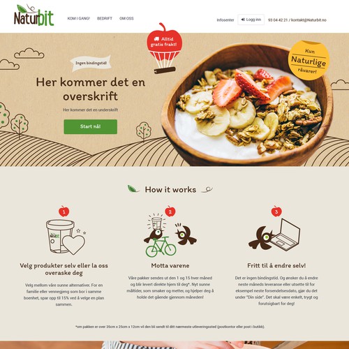 Web design-Healthy breakfast