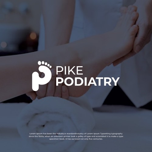 Bold modern logo concept for Pike Podiatry