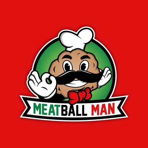 Meatball Man logo design