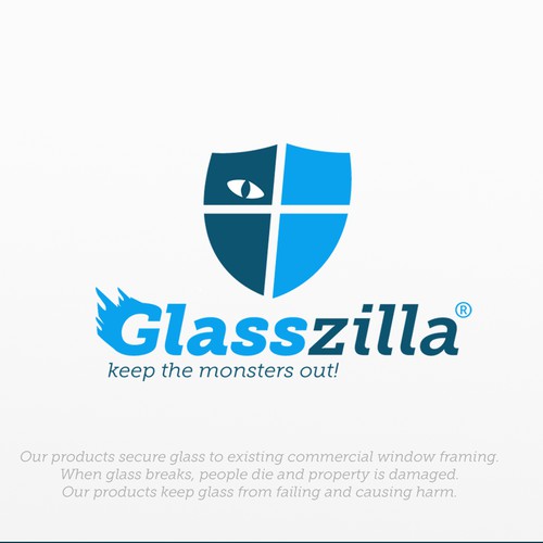 Glasszilla logo design