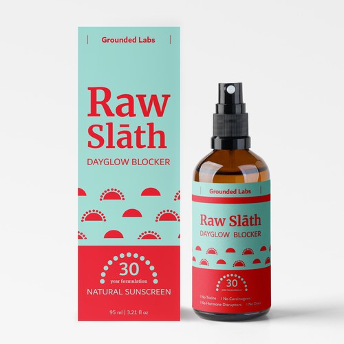 Disruptive natural sun block packaging design