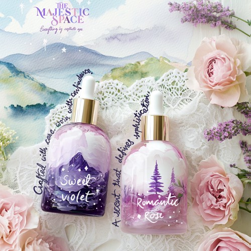 Perfume label design
