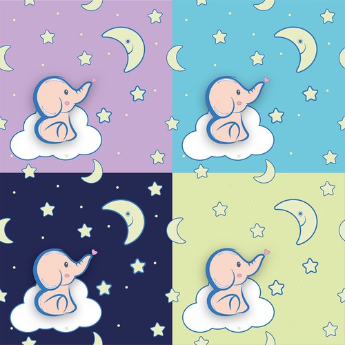 Baby sheets pattern design 