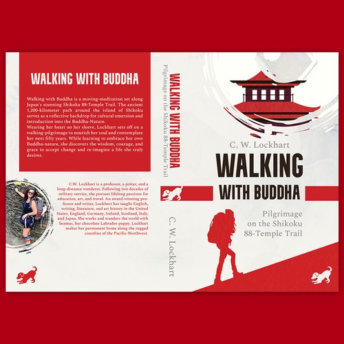 Modern and bold cover for a travel/hike book