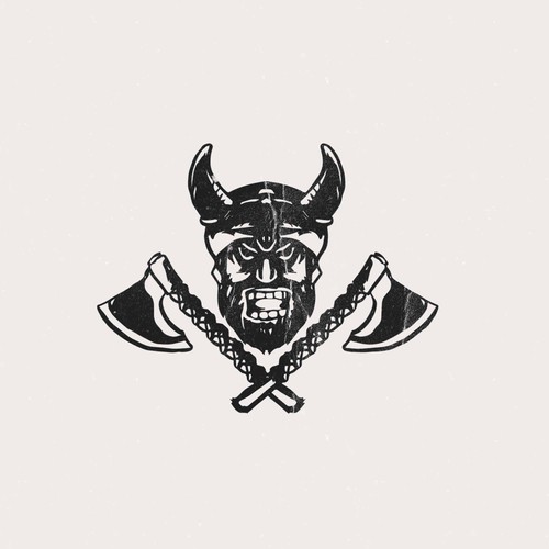 Viking Warrior Logo: Focuses on the martial aspect of the Vikings.